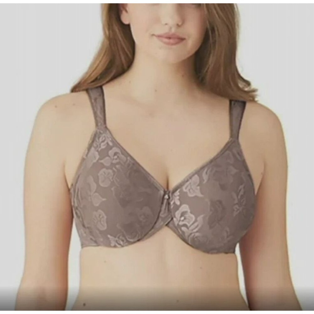 Wacoal Awareness Full Figure Underwire Bra 40C Cappuccino Taupe Jacquard 85567